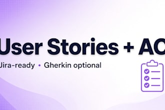 turn your notes into user stories and gherkin acceptance criteria