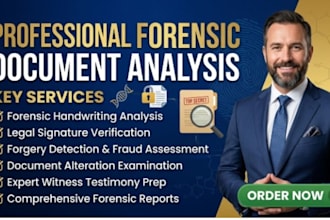 do forensic document analysis, forged or real signature, handwriting analyst