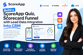 scoreapp quiz score app scorecard funnel with lead data integration into crm