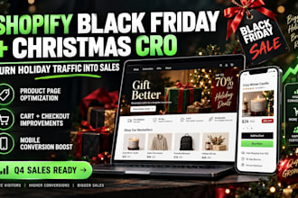 optimize your shopify store redesign for black friday and christmas sales