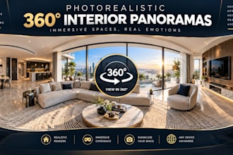 provide professional 360 panorama stitching and editing services