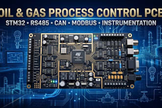 design oil gas process control pcb stm32 rs485 can modbus instrumentation