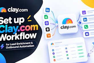 set up clay com workflow for lead enrichment and outbound automation