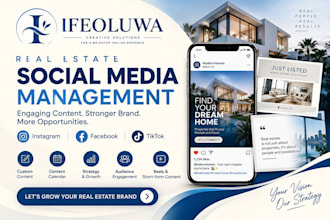 manage your instagram real estate social media and create engaging content