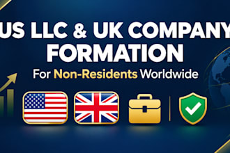 register US llc or UK company as a non resident with registered agent