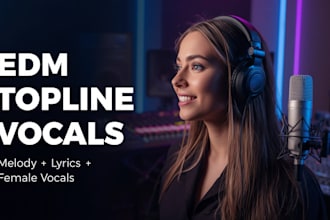 write and record female topline vocals for your edm pop song