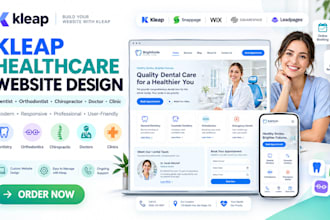 kleap healthcare orthodontist chiropractor dentist private doctor clinic website