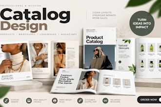 design professional product catalog wholesale catalog line sheet and brochure