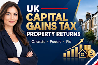calculate and file UK capital gains tax returns for property investors