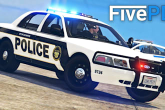 develop fivepd, lspdfr and nopixel inspired police rp server for fivem