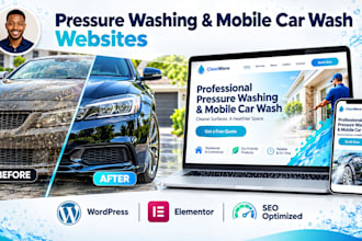 design a pressure washing, auto detailing and mobile car wash website