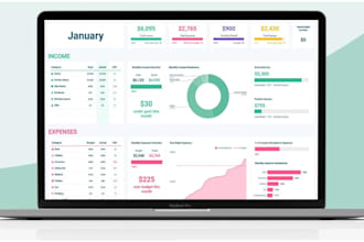 build automated budget and invoice spreadsheets for excel and google sheets