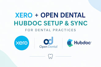 setup and sync xero, open dental and hubdoc for dental practices