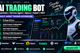 fix build multi agent trading bot kashi bot hermes agent openclaw mcp xenbar
