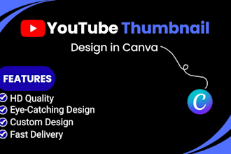 design eye catching you tube thumbnail in canva