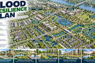 design flood resilience planning layouts urban development concepts