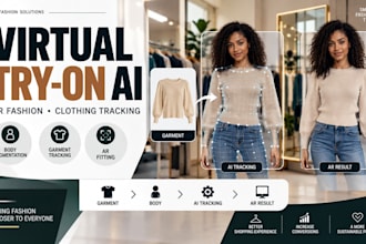 build ar virtual try on, clothing tracking, body segmentation and fashion ai