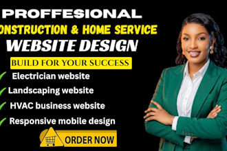 design construction roofing architecture electrician landscaping hvac website