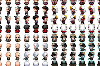 create rpg maker walk sprite overworld character trainer faceset mv mz charset