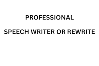 be your speech writer or rewrite