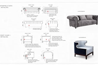 furniture exploded assembly drawing, joinery details, manufacturing cad design