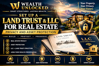 set up a land trust and llc for real estate privacy and asset protection
