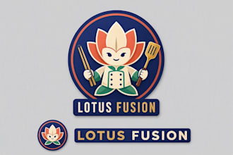 do outstanding professional asian fusion restaurant mascot logo design