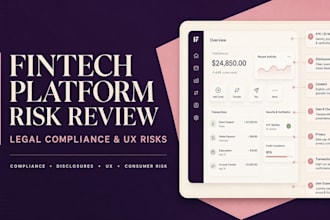 review your fintech platform for legal compliance and UX risks