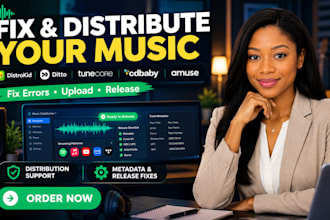 fix issues and distribute music on distrokid ditto tunecore cd baby amuse