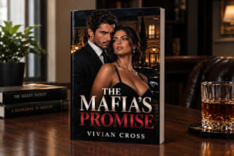 design a mafia romance book cover for KDP and ebook