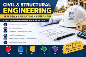 civil and structural engineer stamp ohio utah arizona texas south carolina stamp
