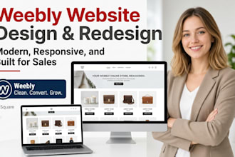 design or redesign your weebly website and weebly online store