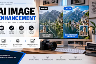 develop ai image enhancement, video restoration, super resolution and upscaling