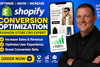 shopify conversion optimization fashion store cro expert increase sales