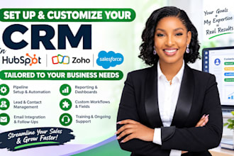 setup customize your CRM in hubspot zoho salesforce ghl