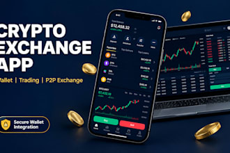 develop crypto exchange app blockchain app crypto wallet app exchange website