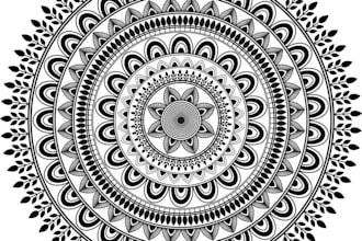 design custom mandala art, sacred geometry, flower, spiritual and tattoo designs