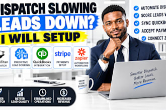 setup servicetitan ai dispatch predictive lead scoring quickbooks stripe zapier