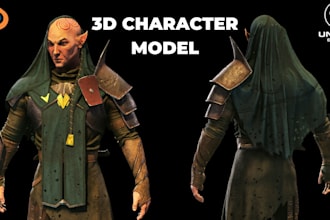sculpt 3d custom realistic model for game and animation