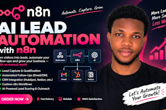build n8n lead generation and CRM automation workflows