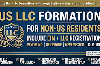 form US llc with ein for non US residents wyoming delaware nevada georgia texas