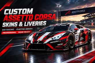 create a custom assetto corsa sim racing skin or livery