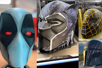 sculpt custom wearable 3d printable cosplay mask helmet and armor print ready