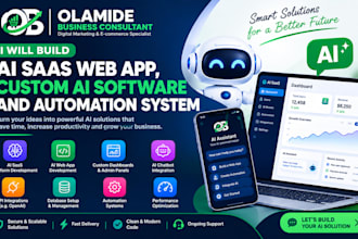 build ai saas web app, custom ai software and automation system