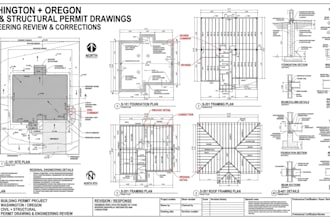 prepare and review structural and civil permit drawings for washington, oregon