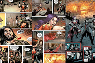 do comic illustration graphic novel comic strip, nsfw comic and comic page