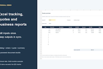 automate your excel tracking quotes and reports