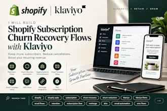 build shopify subscription churn recovery flows with klaviyo
