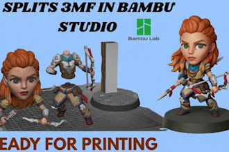 add color to 3d model, convert stl to 3mf for bambu multicolor printing