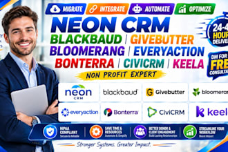neon crm blackbaud givebutter bloomerang everyaction bonterra keela non profit